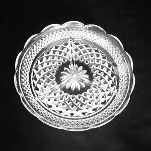 Vintage 1960s+ Mid-Century Glass Anchor Hocking Divided Relish Platter